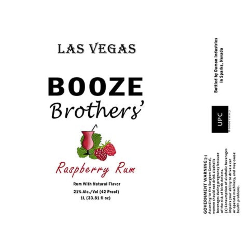 Booze Brothers Raspberry Rum 1L BTL