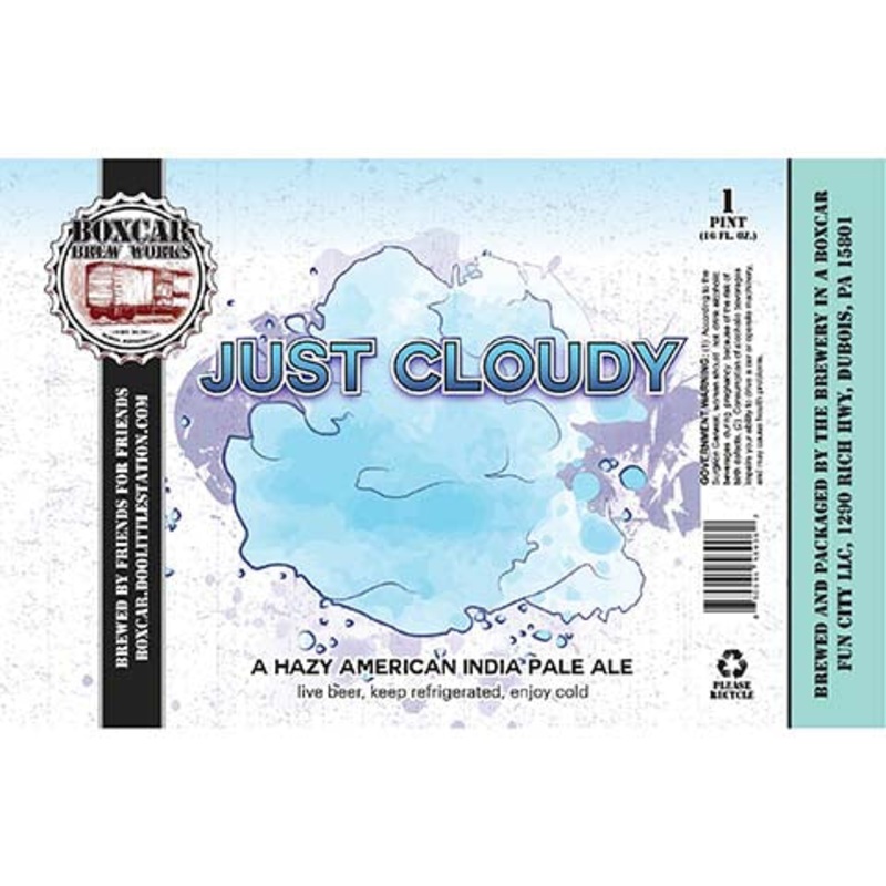 Boxcar Just Cloudy Hazy American IPA 16OZ SINGLE CAN
