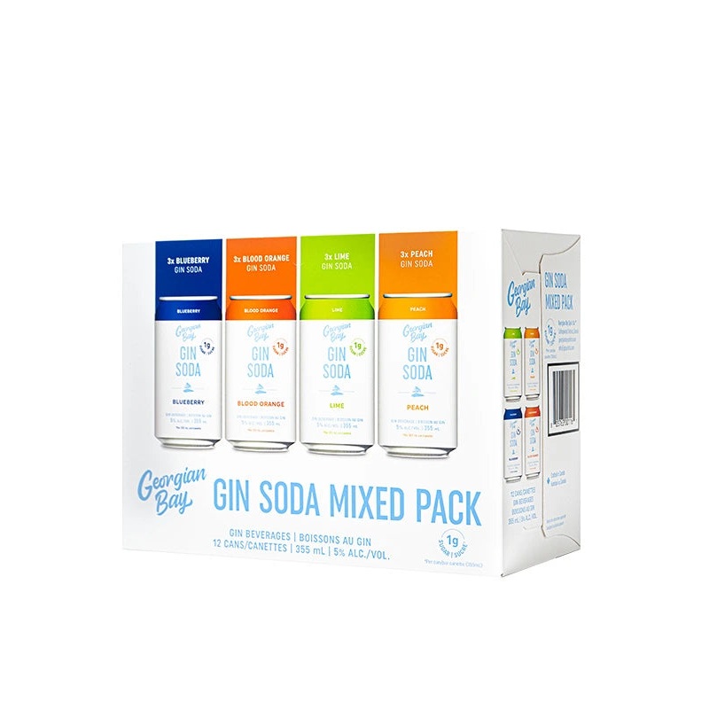 GEORGIAN BAY GIN SODA MIXED PACK 355ML 12PK CAN @ MacTaggart Ridge [1029735] 4260 ml