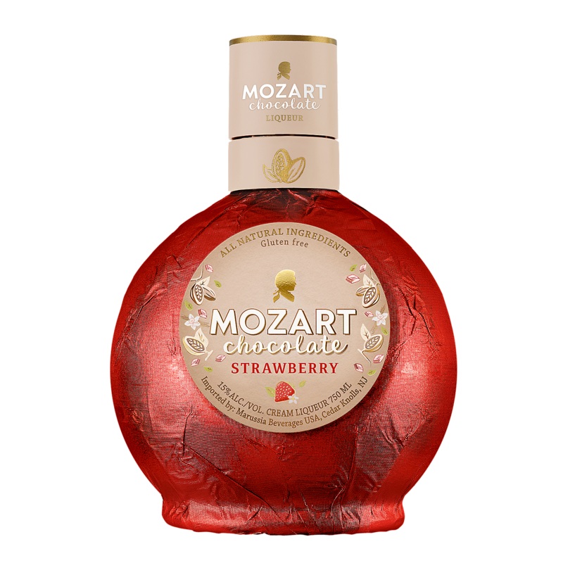 MOZART WHITE CHOCOLATE STRAWBERRY CREAM LIQUEUR 30 750ML 750ML