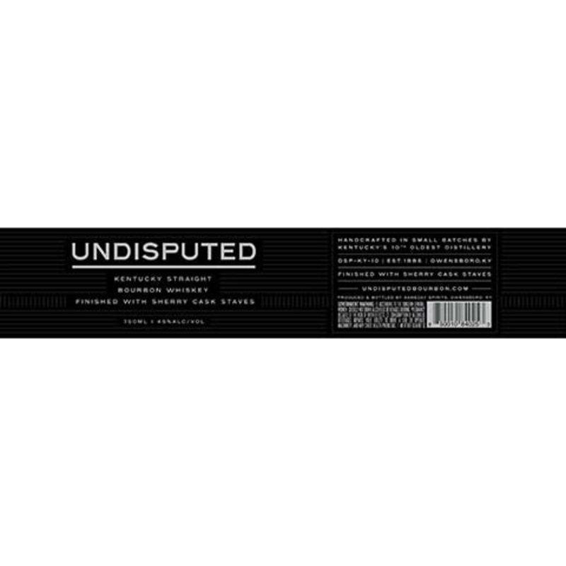 Undisputed Straight Bourbon Whiskey 750ML BTL