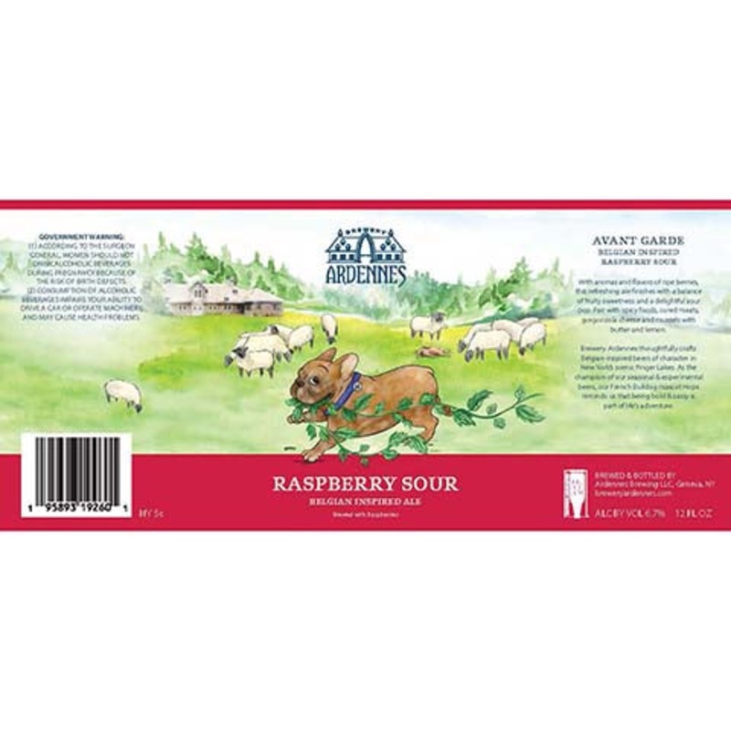 Ardennes Raspberry Sour Belgian Inspired Ale 12OZ SINGLE BTL