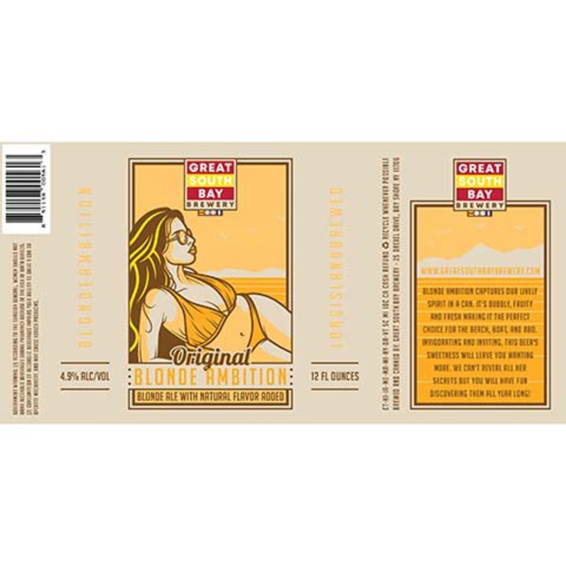 Great South Bay Original Blonde Ambition Blonde Ale 12OZ SINGLE CAN