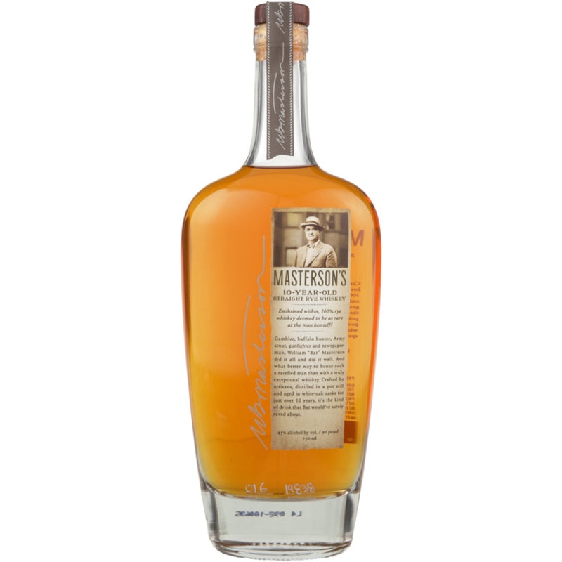 MASTERSON’S CANADIAN STRAIGHT RYE WHISKEY 10 YR 90 750ML 750ML