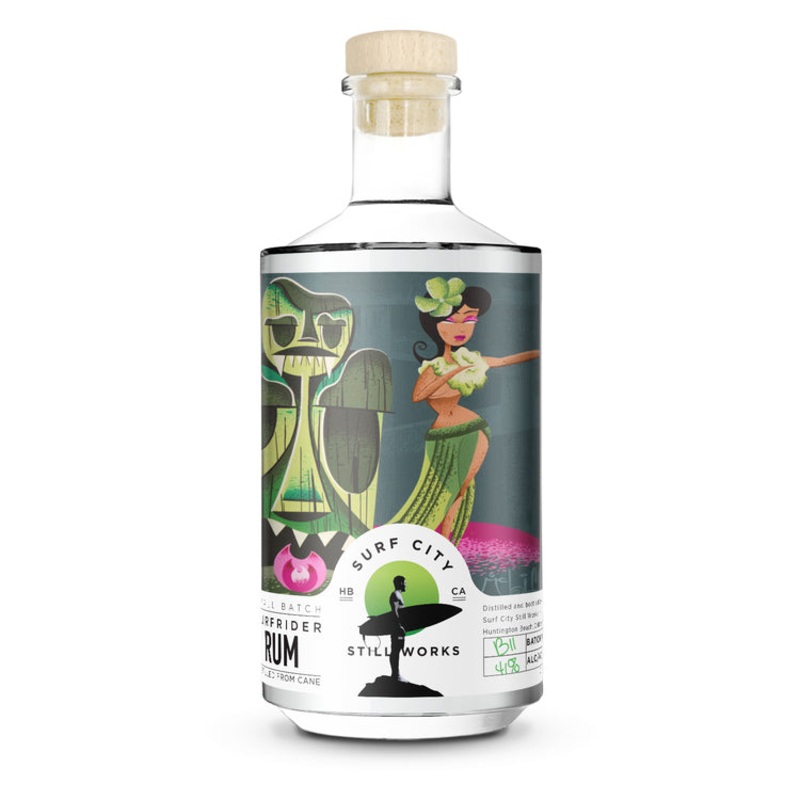 SURF CITY STILL WORKS LIGHT RUM SURFRIDER SMALL BATCH 84 750ML 750ML
