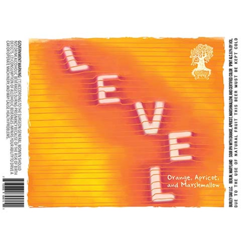 Burley Oak Level Orange, Apricot, Marshmallow Sour IPA 16OZ SINGLE CAN