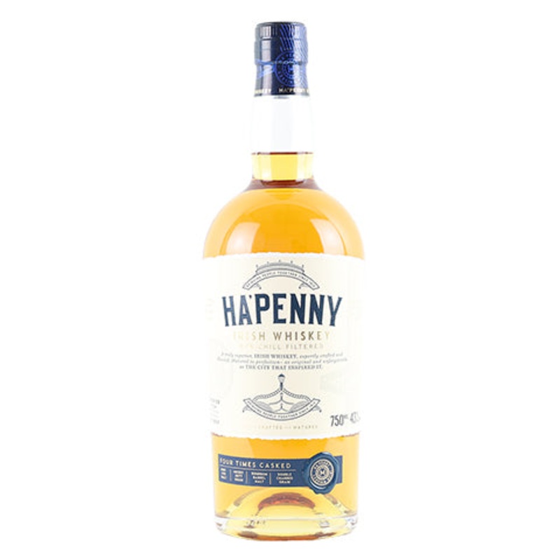 Hapenny Irish Whiskey Four Cask Irish Whiskey 750ML BTL