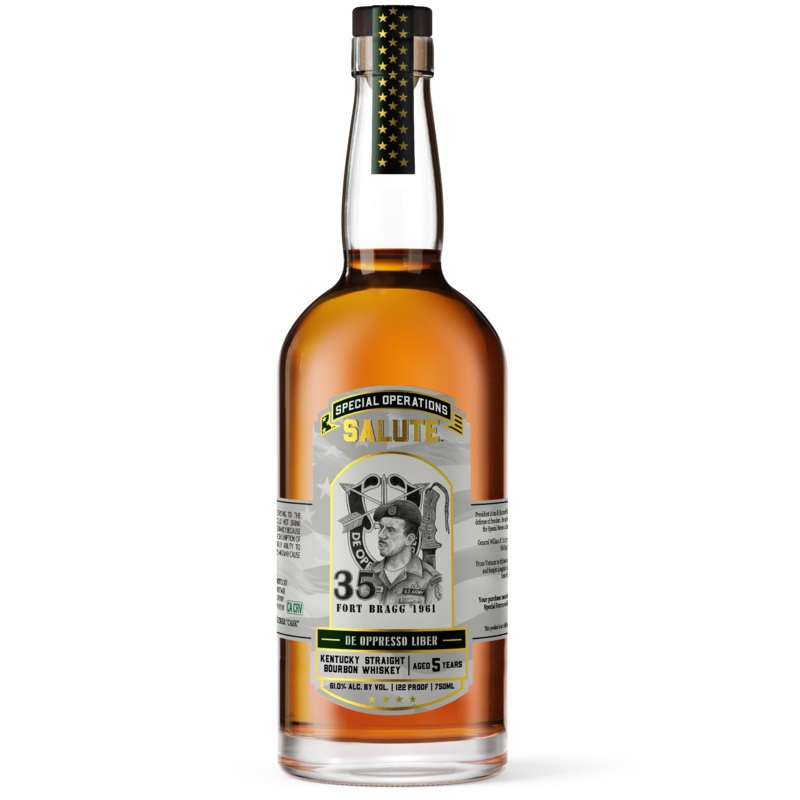 Heritage Distilling Co Special Operations Salute Whiskey – De Oppresso Liber Edition