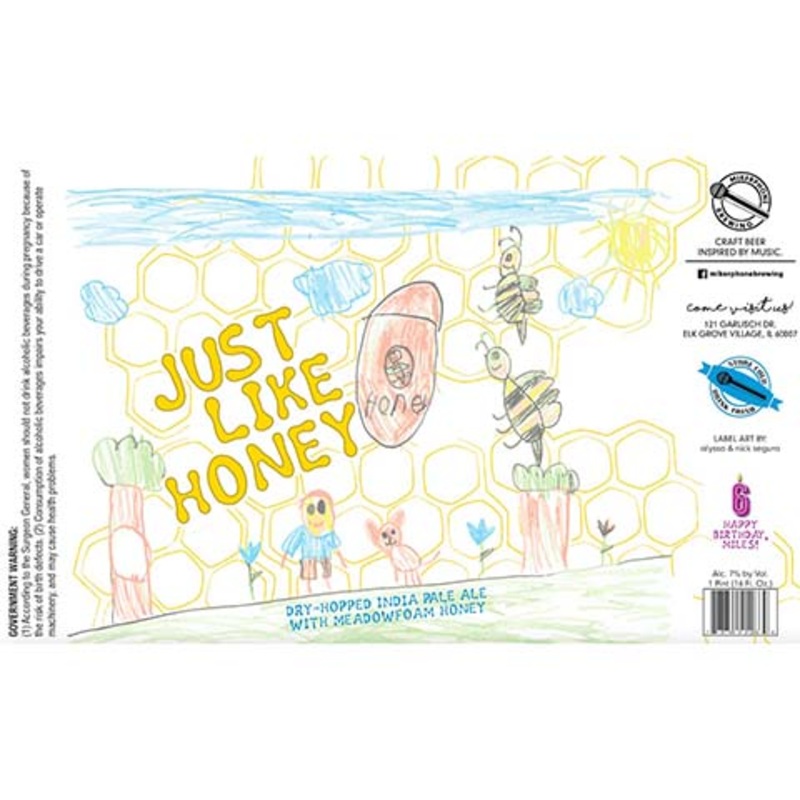 Mikerphone Just Like Honey IPA 16OZ SINGLE CAN