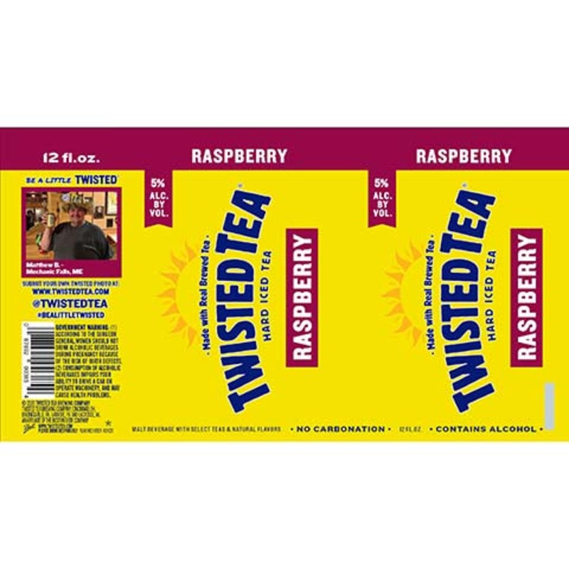 Twisted Tea Raspberry 12OZ SINGLE CAN