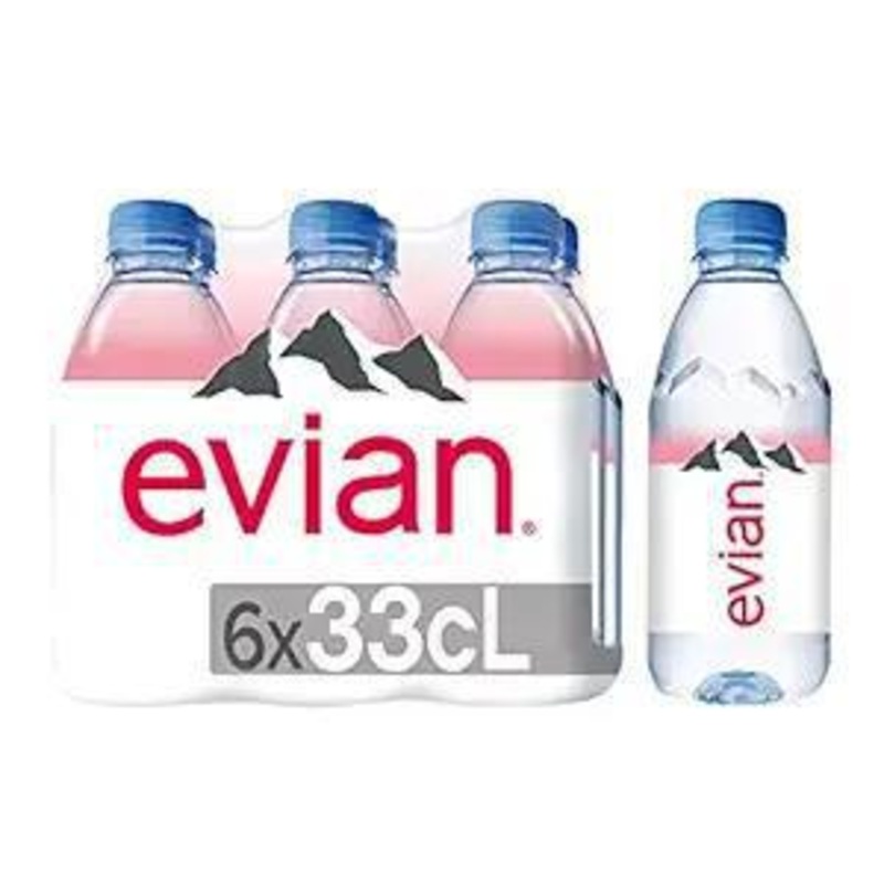 Water Evian 6pk 330ml 6pk