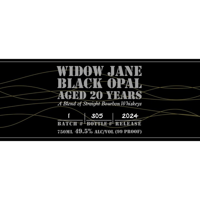 Widow Jane Black Opal Straight Bourbon 2024 Release