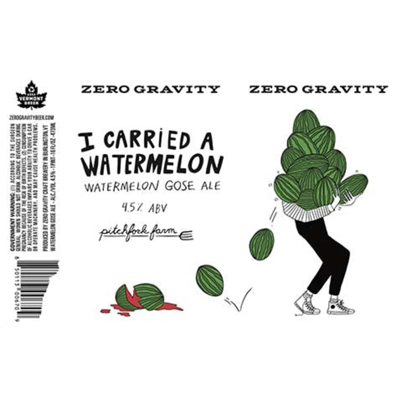 Zero Gravity I Carried a Watermelon Gose Ale 16OZ SINGLE CAN