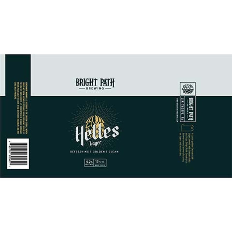 Bright Path Helles Lager 12OZ SINGLE CAN