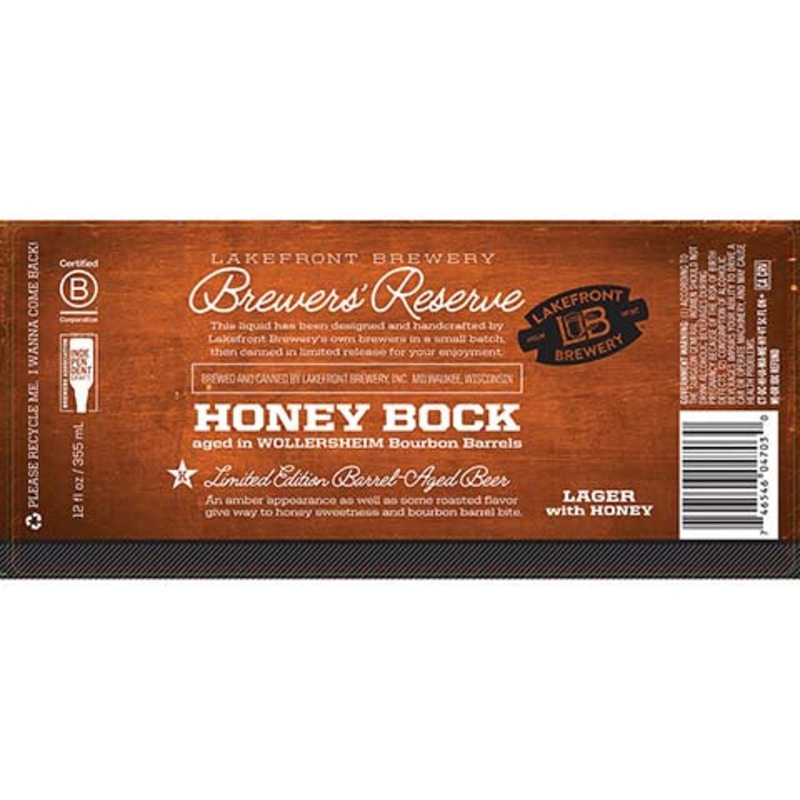 Lakefront Honey Bock Lager 12OZ SINGLE CAN