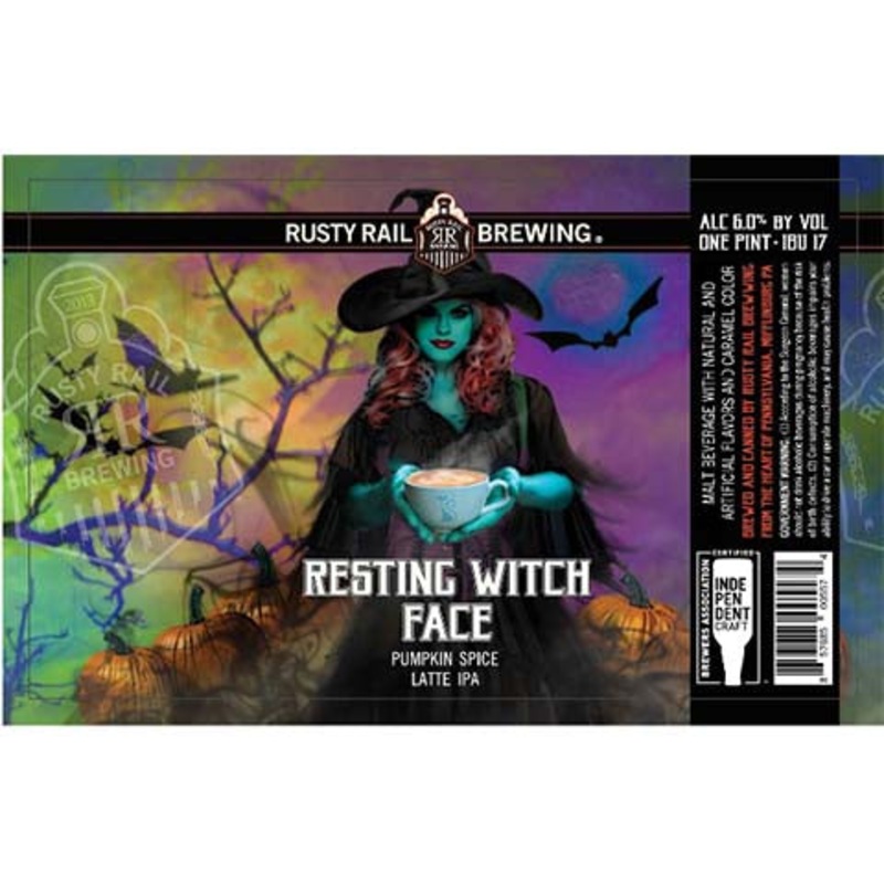 Rusty Rail Resting Witch Face IPA 16OZ SINGLE CAN