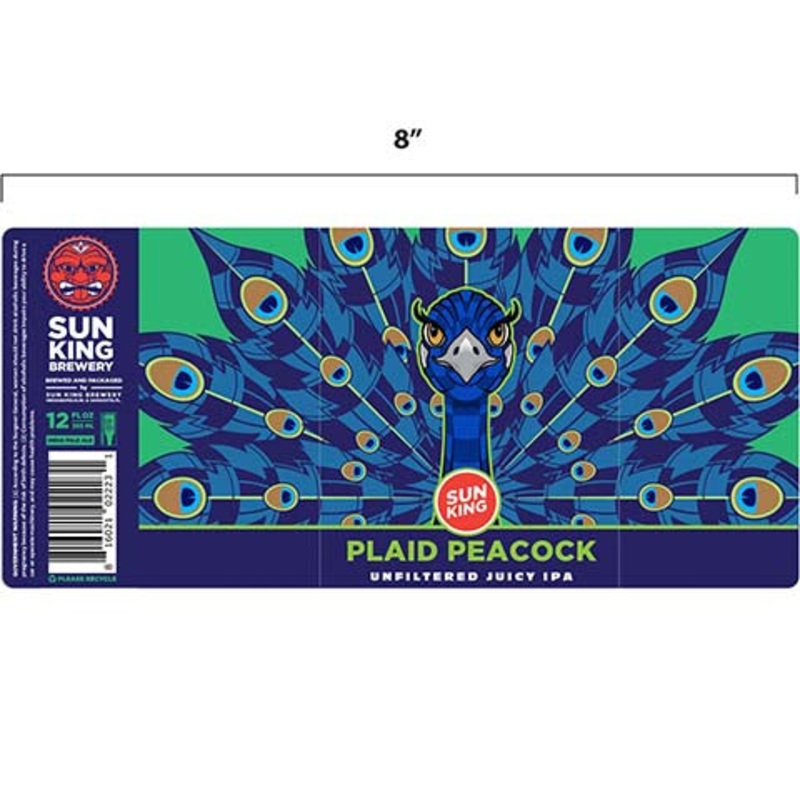Sun King Plaid Peacock IPA 12OZ SINGLE CAN