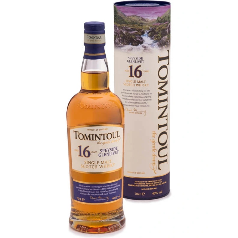 TOMINTOUL 16YR SINGLE MALT SCOTCH WHISKY 700ML @ Lethbridge [1012626] 700 ml