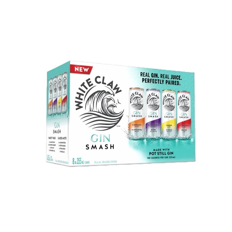 WHITE CLAW GIN SMASH VARIETY PACK 355ML 8PK CAN @ Southgate [1056595] 2840 ml