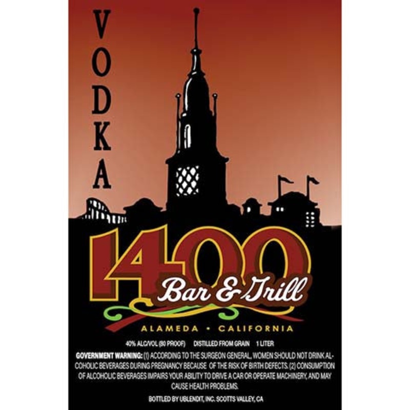 1400 Bar and Grill Vodka 1L BTL