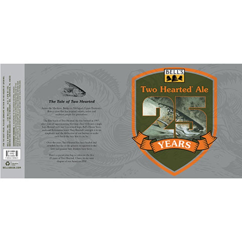 Bell’s Two Hearted Ale 25 Years IPA 12OZ SINGLE BTL