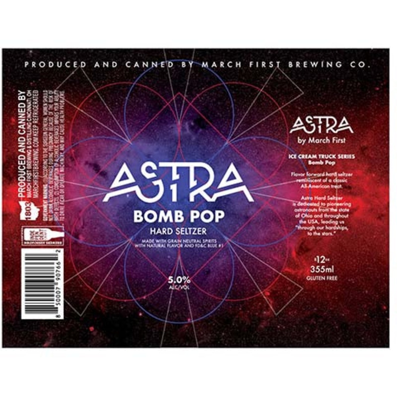 March First Astra Bomb Pop Hard Seltzer 12OZ SINGLE CAN