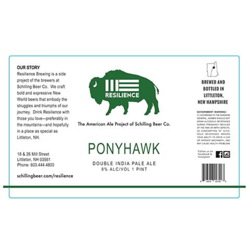 Schilling/Resilience Ponyhawk DIPA 16OZ SINGLE CAN