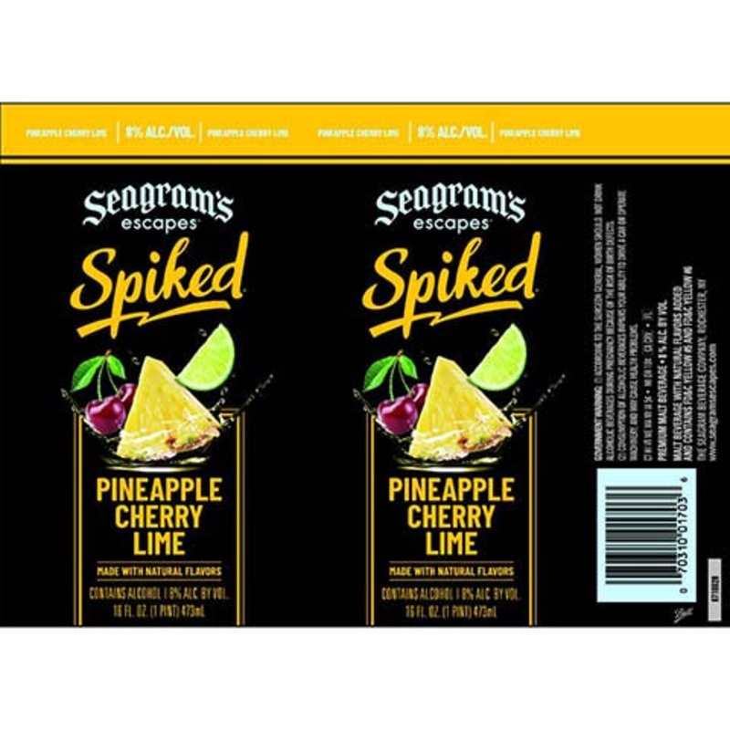 Seagrams Spiked Pineapple Cherry Lime 16OZ CAN