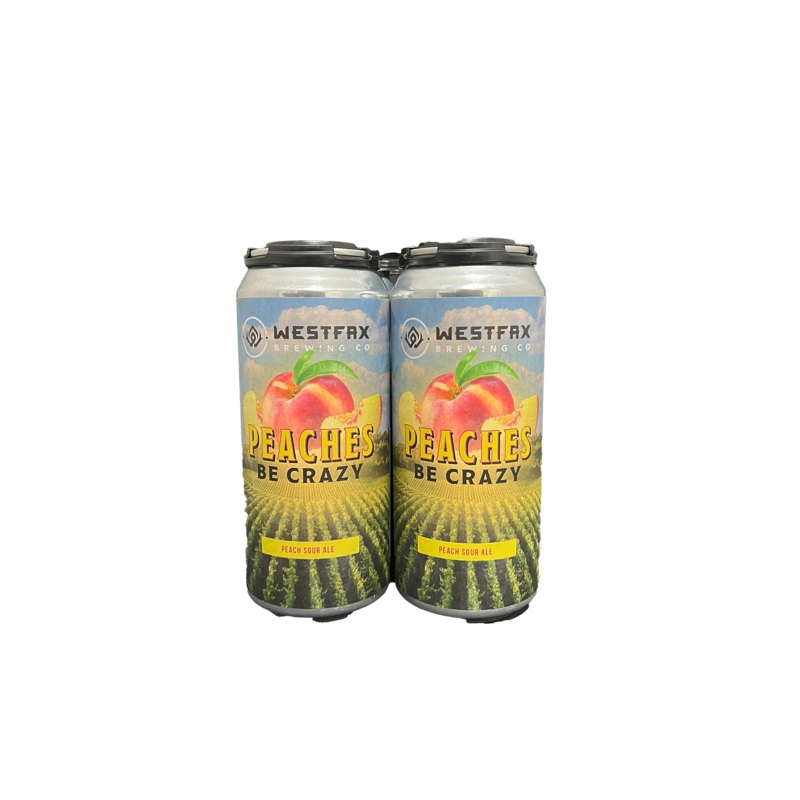 Westfax Peaches Be Crazy Sour 4 Pack Cans