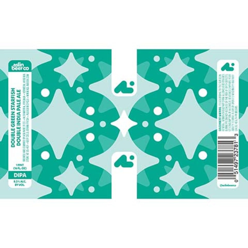 Aslin Double Green Starfish DIPA 16OZ SINGLE CAN