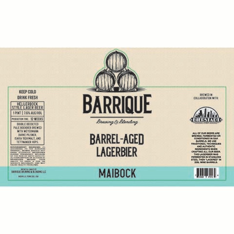 Barrique Maibock Barrel-Aged Lagerbier 16OZ SINGLE CAN