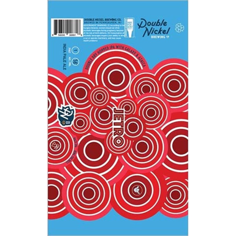 Double Nickel Jetro Hazy IPA 16OZ SINGLE CAN