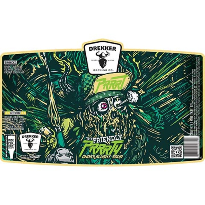 Drekker The Friendly Prrrty Ghost Slushy Sour 16OZ SINGLE CAN