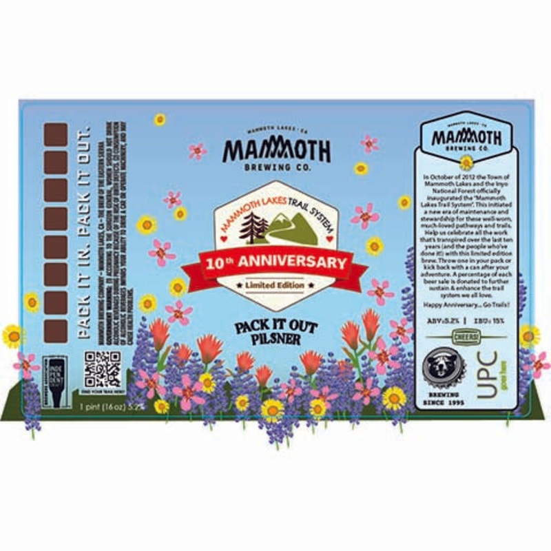 Mammoth Pack It Out Pilsner 16OZ SINGLE CAN