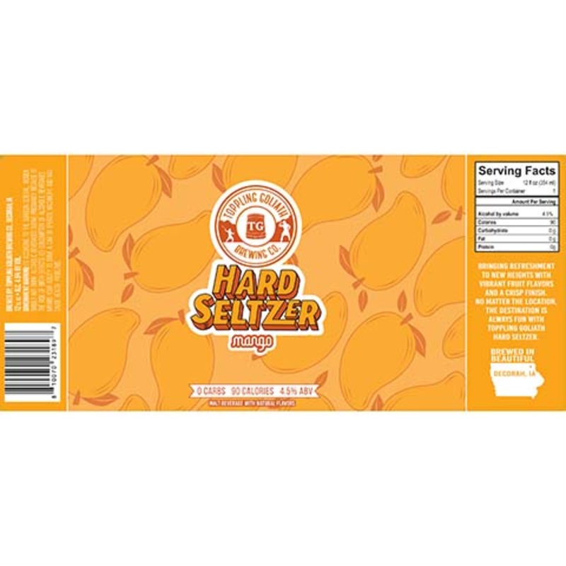 Toppling Goliath Hard Seltzer (Mango) 12OZ SINGLE CAN