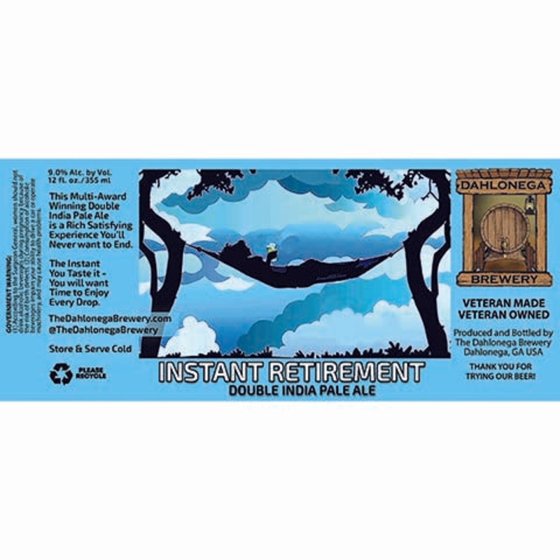 Dahlonega Instant Retirement DIPA 12OZ SINGLE BTL