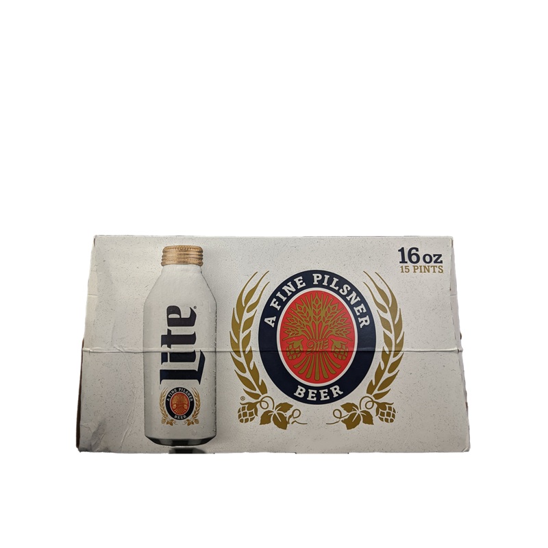 Miller Lite 16oz Aluminum 15 Pack Bottles