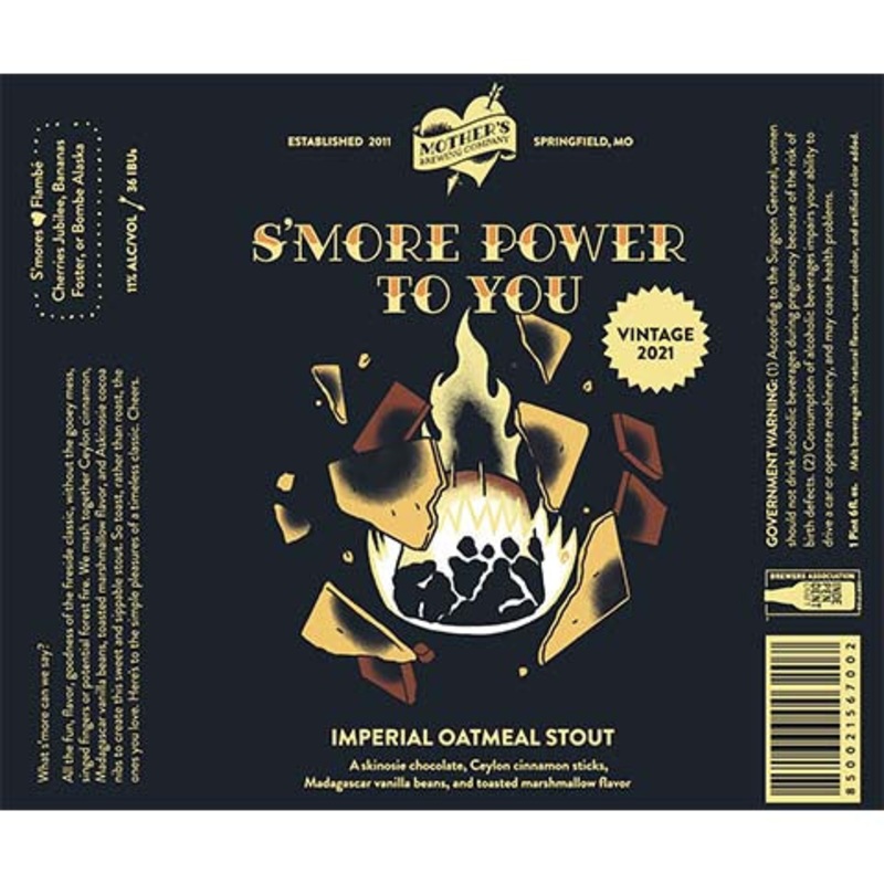 Mother’s Brewing S’more Power To You Imperial Oatmeal Stout 22OZ SINGLE BTL