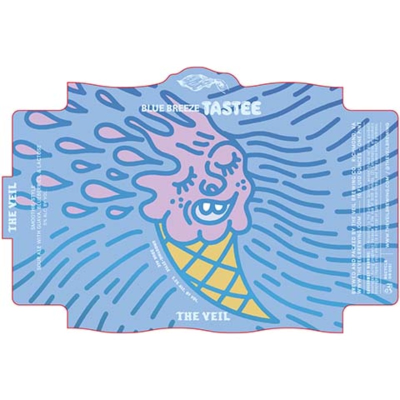 The Veil Blue Breeze Tastee Sour 16OZ SINGLE CAN