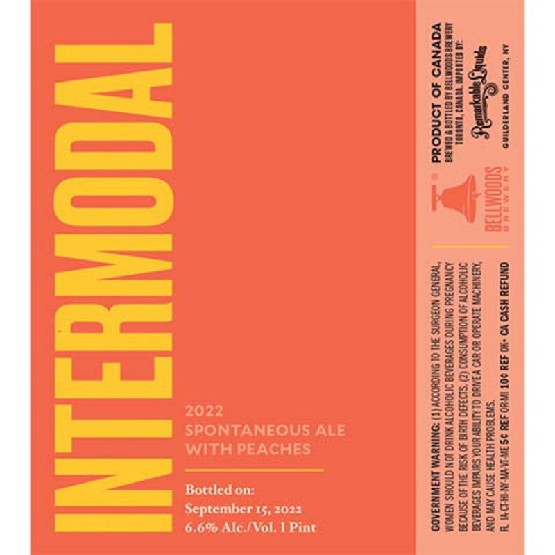 Bellwoods Intermodal Spontaneous Ale 2022 16OZ SINGLE CAN