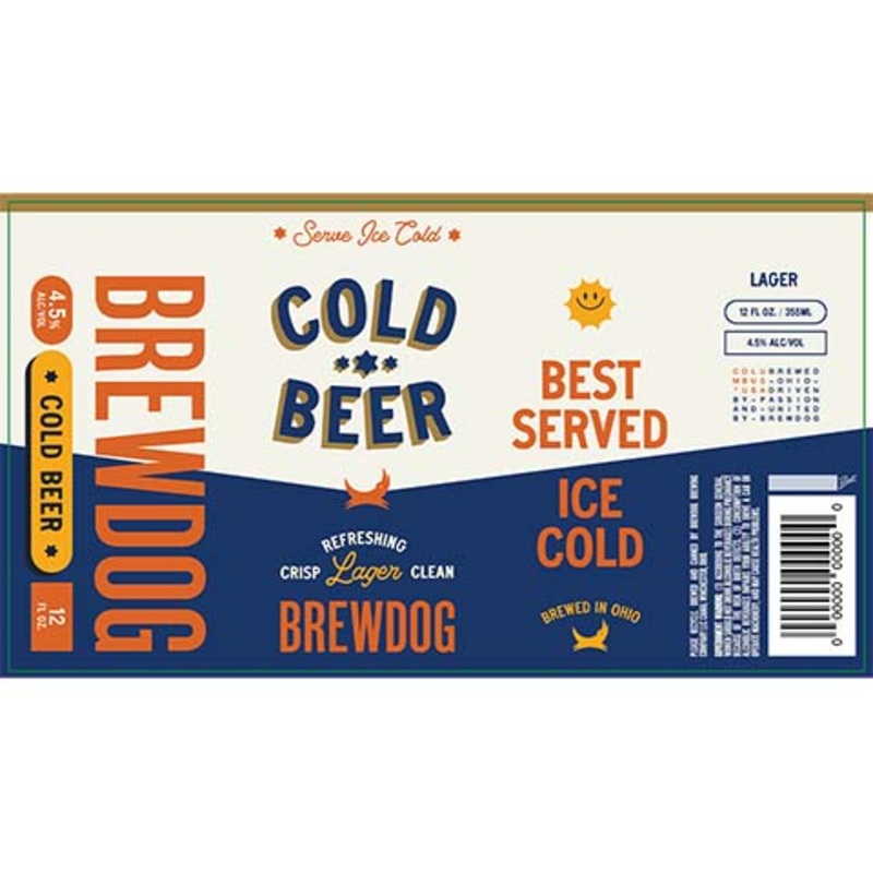 Brewdog Cold Beer 12OZ SINGLE CAN