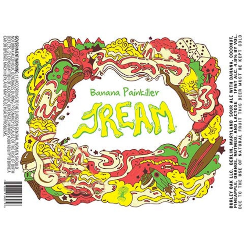 Burley Oak Banana Painkiller JREAM Sour Ale 16OZ SINGLE CAN