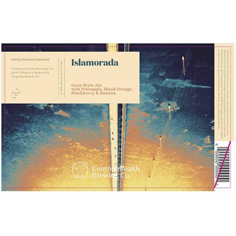 Commonwealth Islamorada Gose Ale 16OZ SINGLE CAN