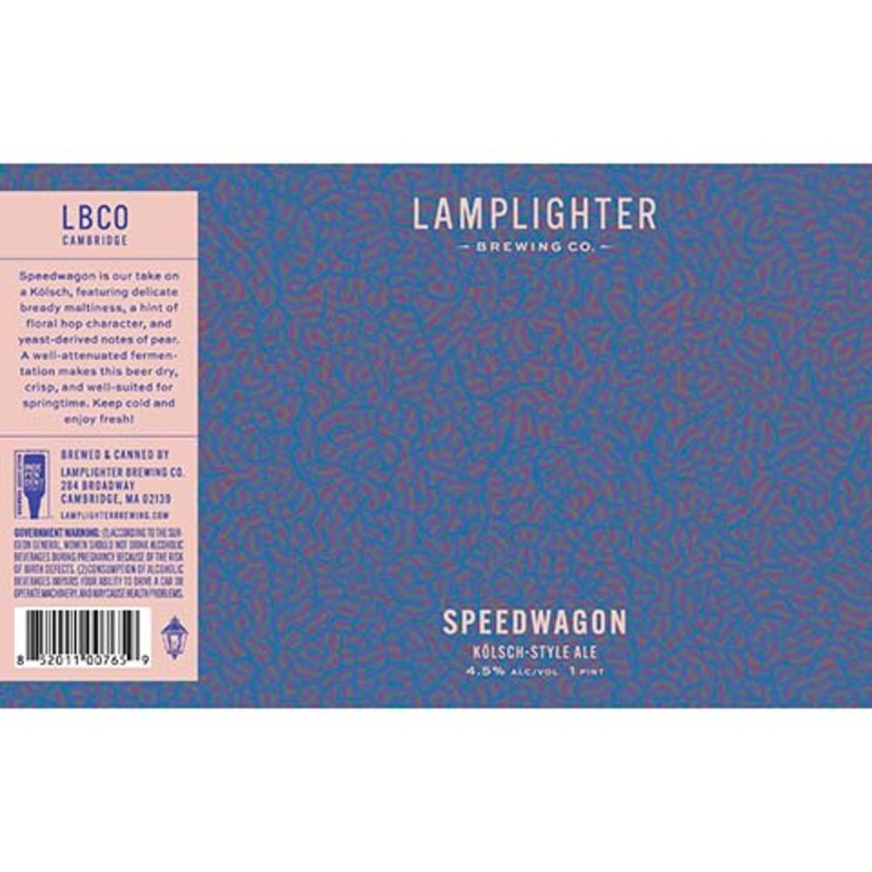 Lamplighter Speedwagon Kolsch-Style Ale 16OZ SINGLE CAN