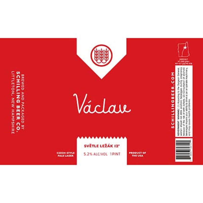 Schilling Vaclav Lager 16OZ SINGLE CAN