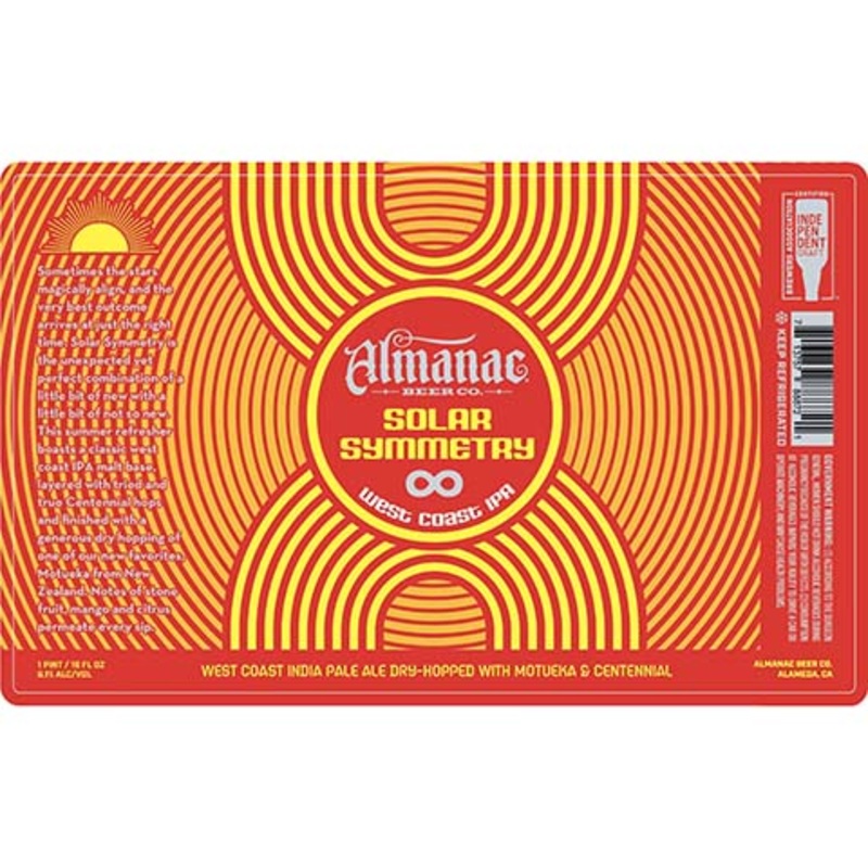 Almanac Solar Symmetry West Coast IPA 16OZ SINGLE CAN