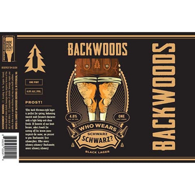Backwoods Who Wears Schwarz? Black Lager 16OZ SINGLE CAN