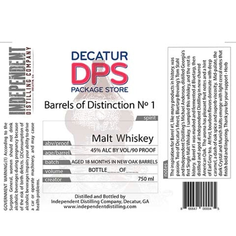 Barrels of Distinction No. 1 Malt Whiskey 750ML BTL