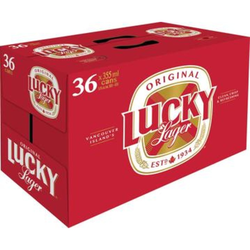 Lucky Lager 36 Can Ctn 355ML