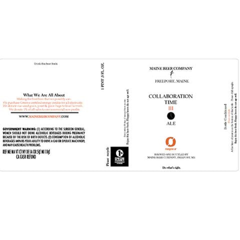 Maine Collaboration Time III Ale 500ML BTL